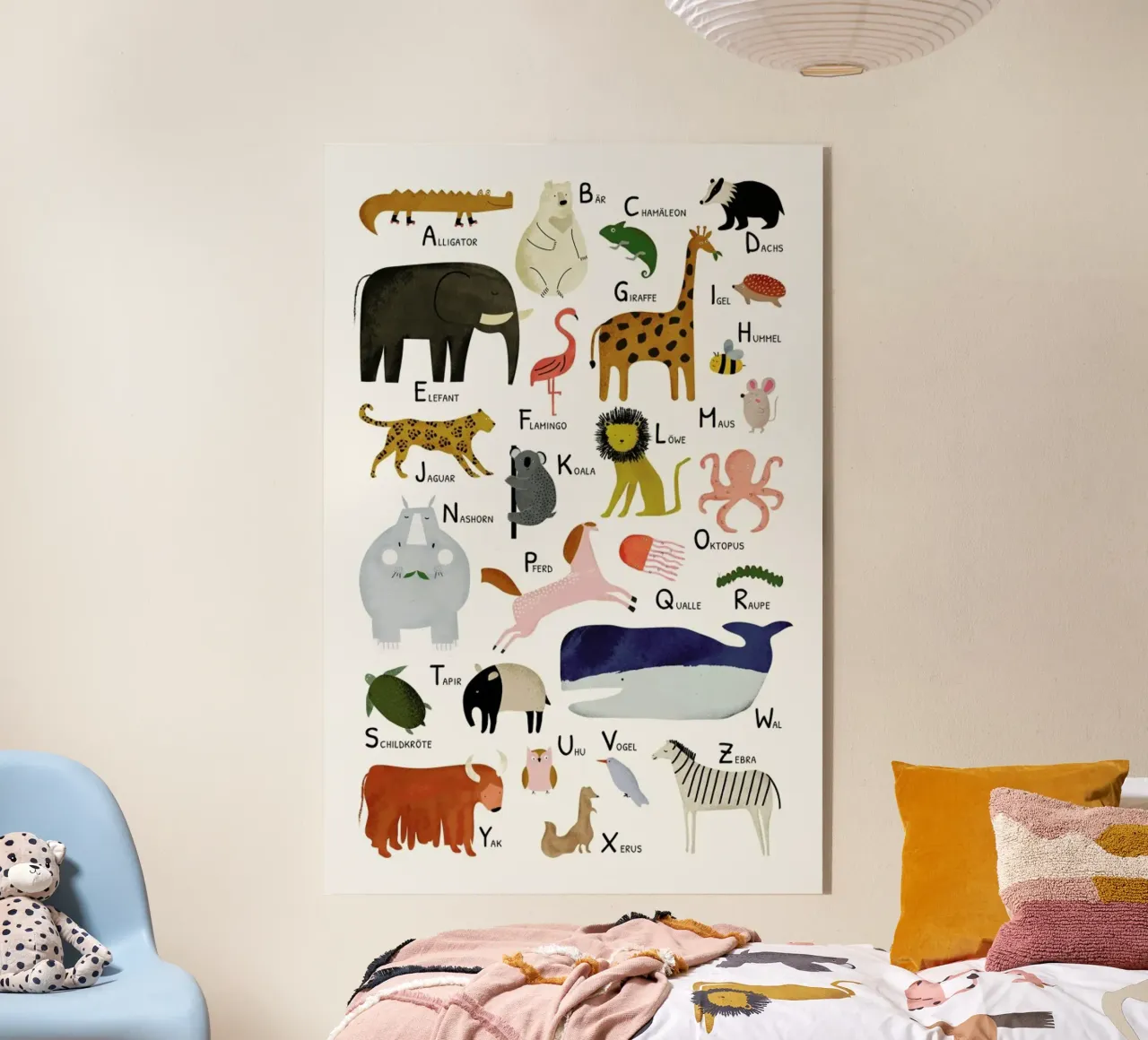 Tiere von A bis Z plexiglas de Little Flourishes