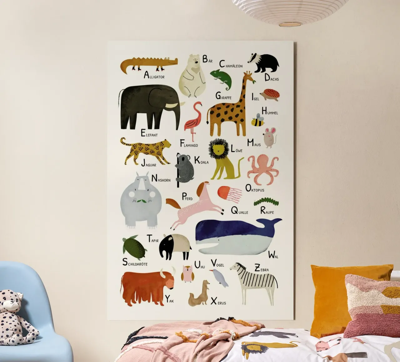 Tiere von A bis Z alluminio dibond da Little Flourishes