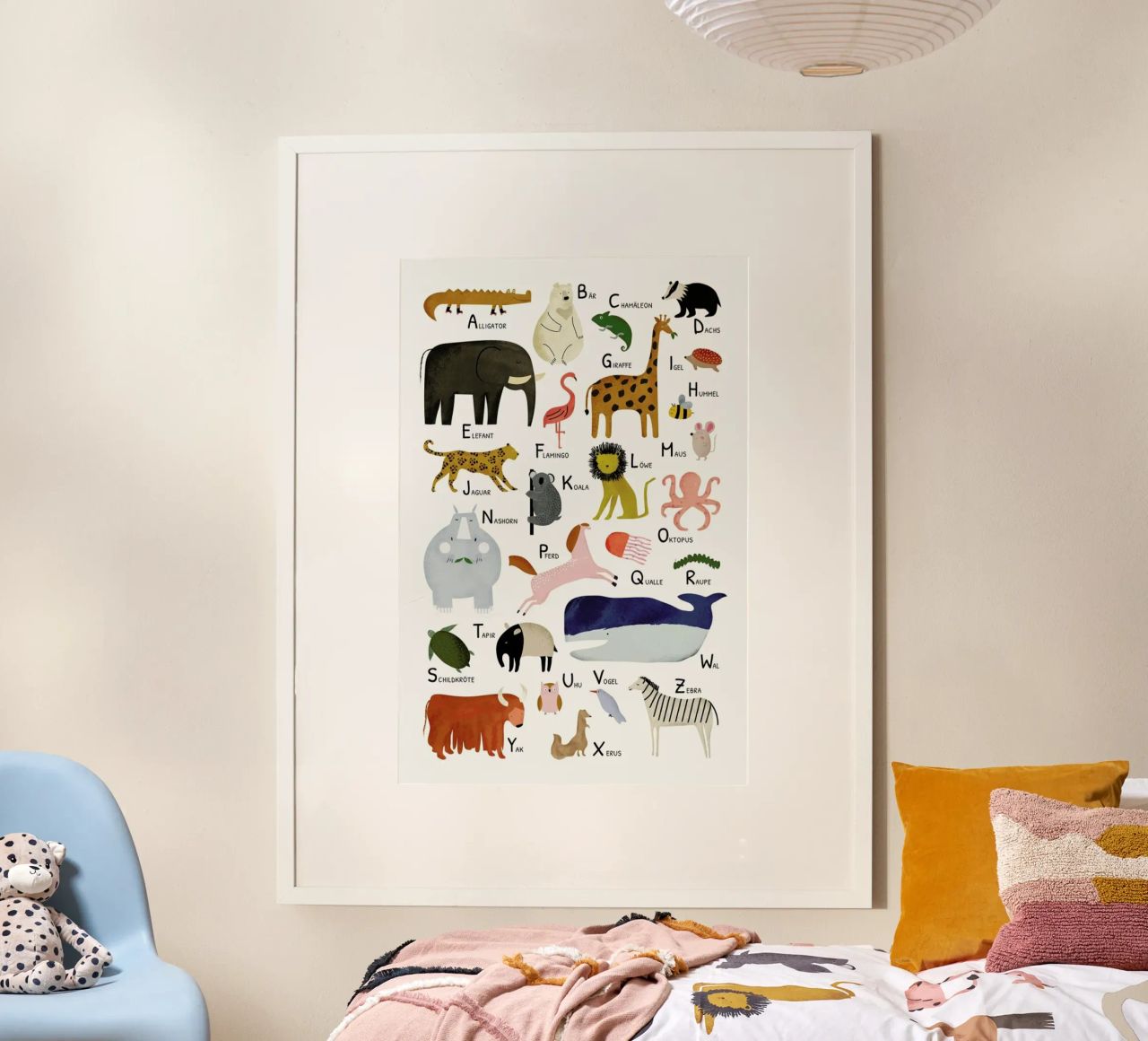 Tiere von A bis Z poster da Little Flourishes