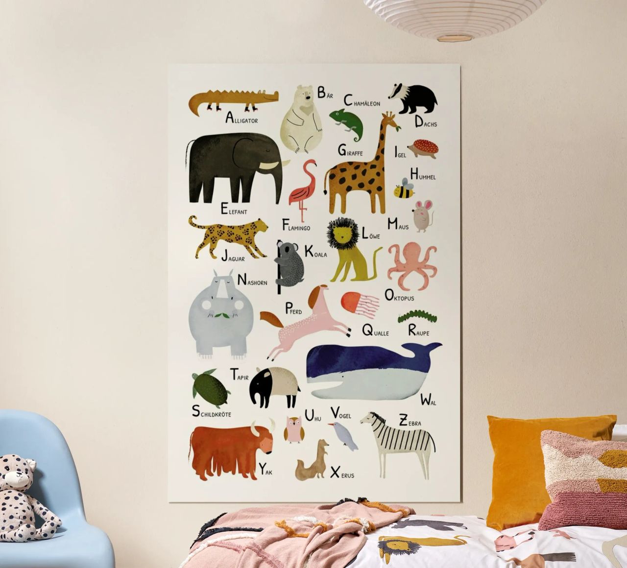 Tiere von A bis Z poster da Little Flourishes