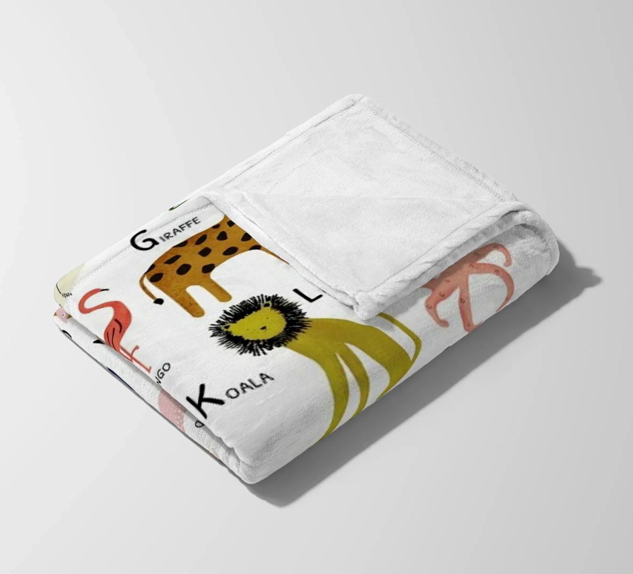 Tiere von A bis Z Fleecedecke von Little Flourishes