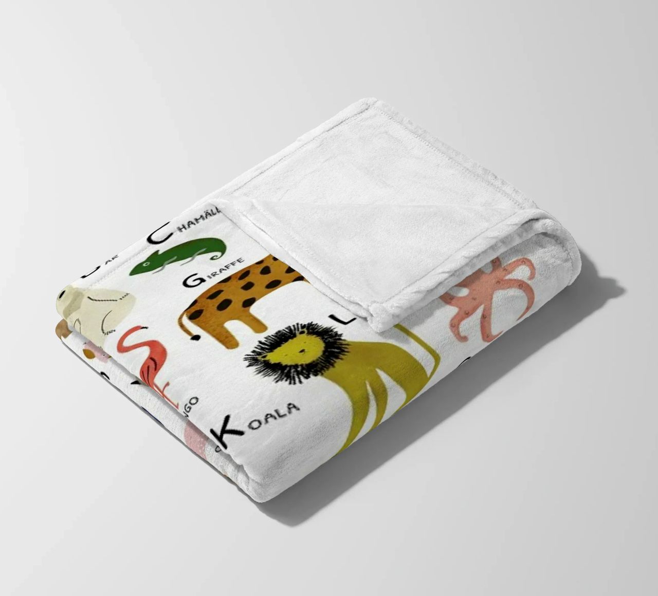 Tiere von A bis Z Fleecedecke von Little Flourishes