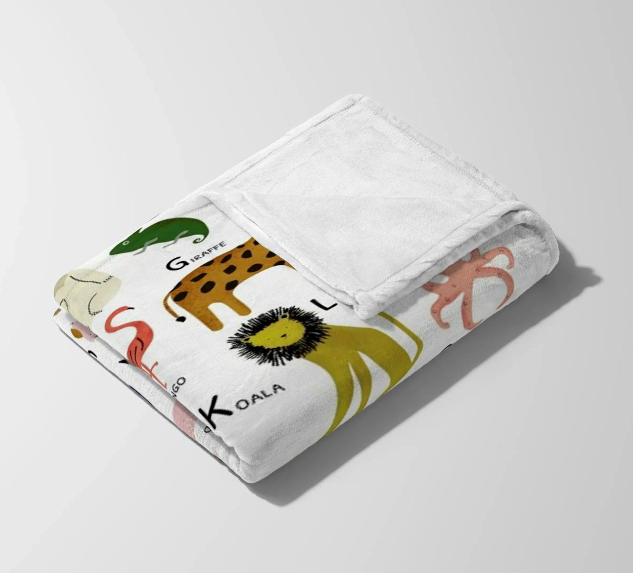 Tiere von A bis Z Fleecedecke von Little Flourishes