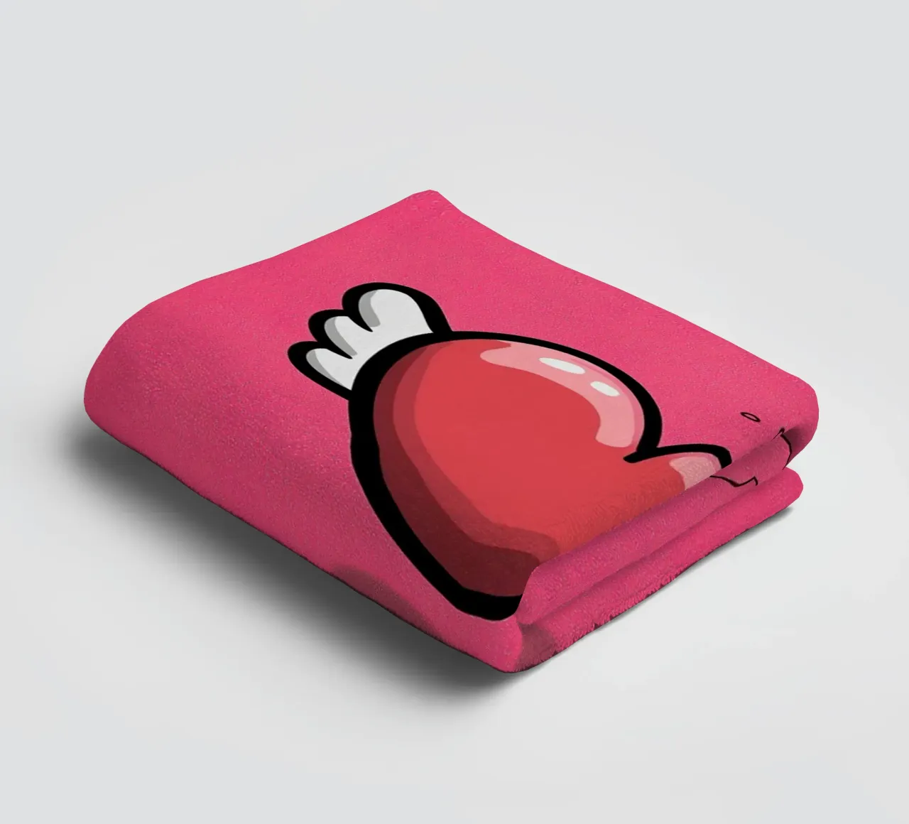 Sussurri del cuore in rosa asciugamano da bagno da Carinaprint