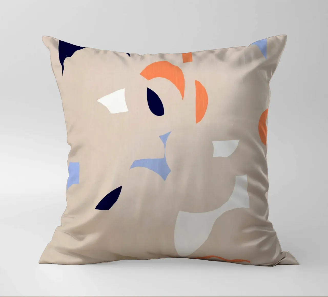 Cut out fragment of abstraction decorative cushion by Little Dean