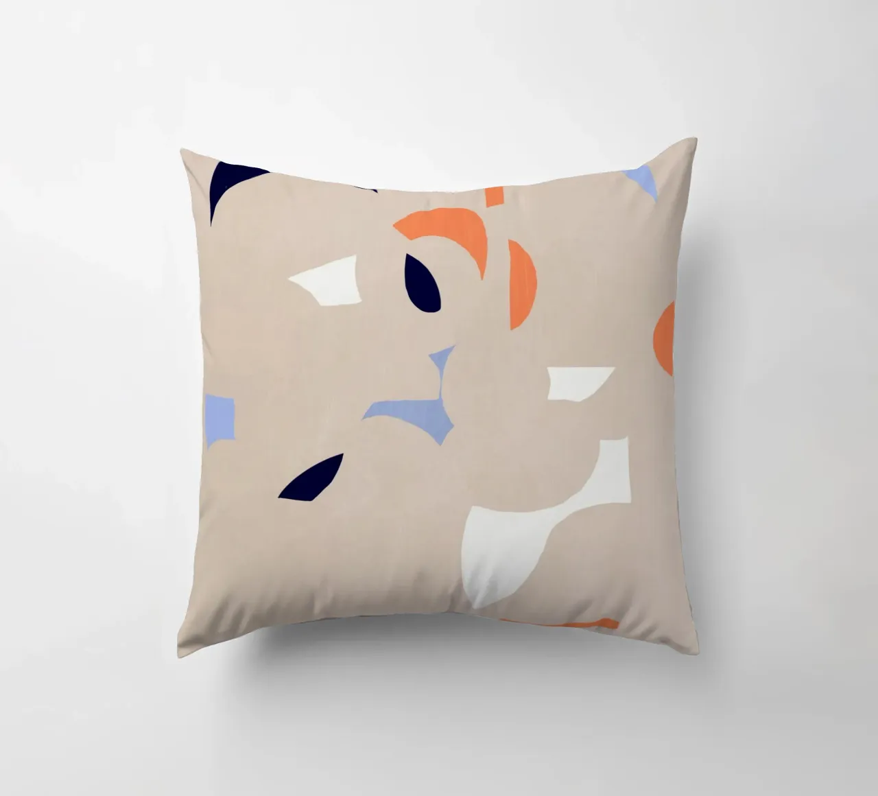 Cut out fragment of abstraction decorative cushion by Little Dean