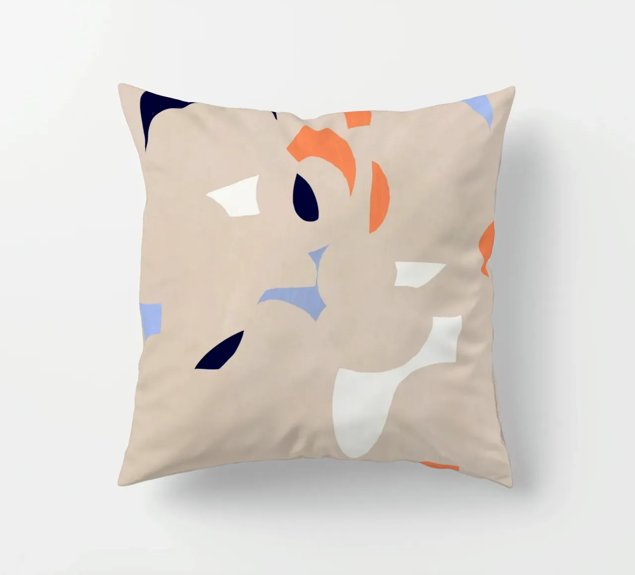 Cut out fragment of abstraction decorative cushion by Little Dean