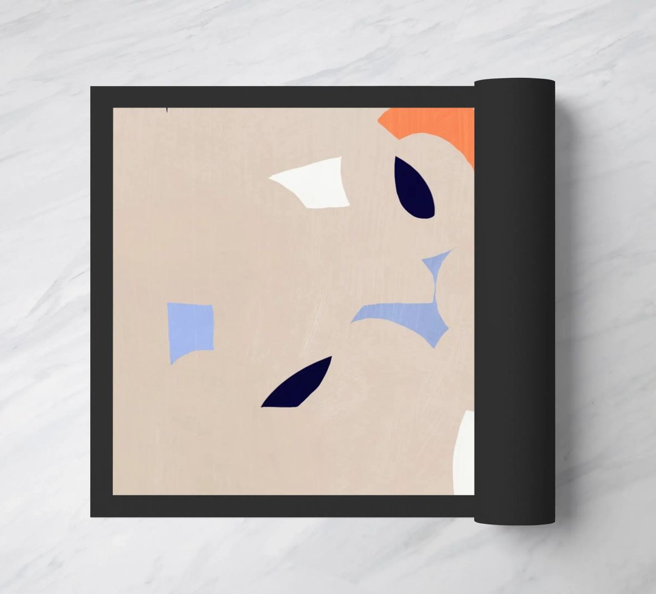 Cut out fragment of abstraction doormat by Little Dean
