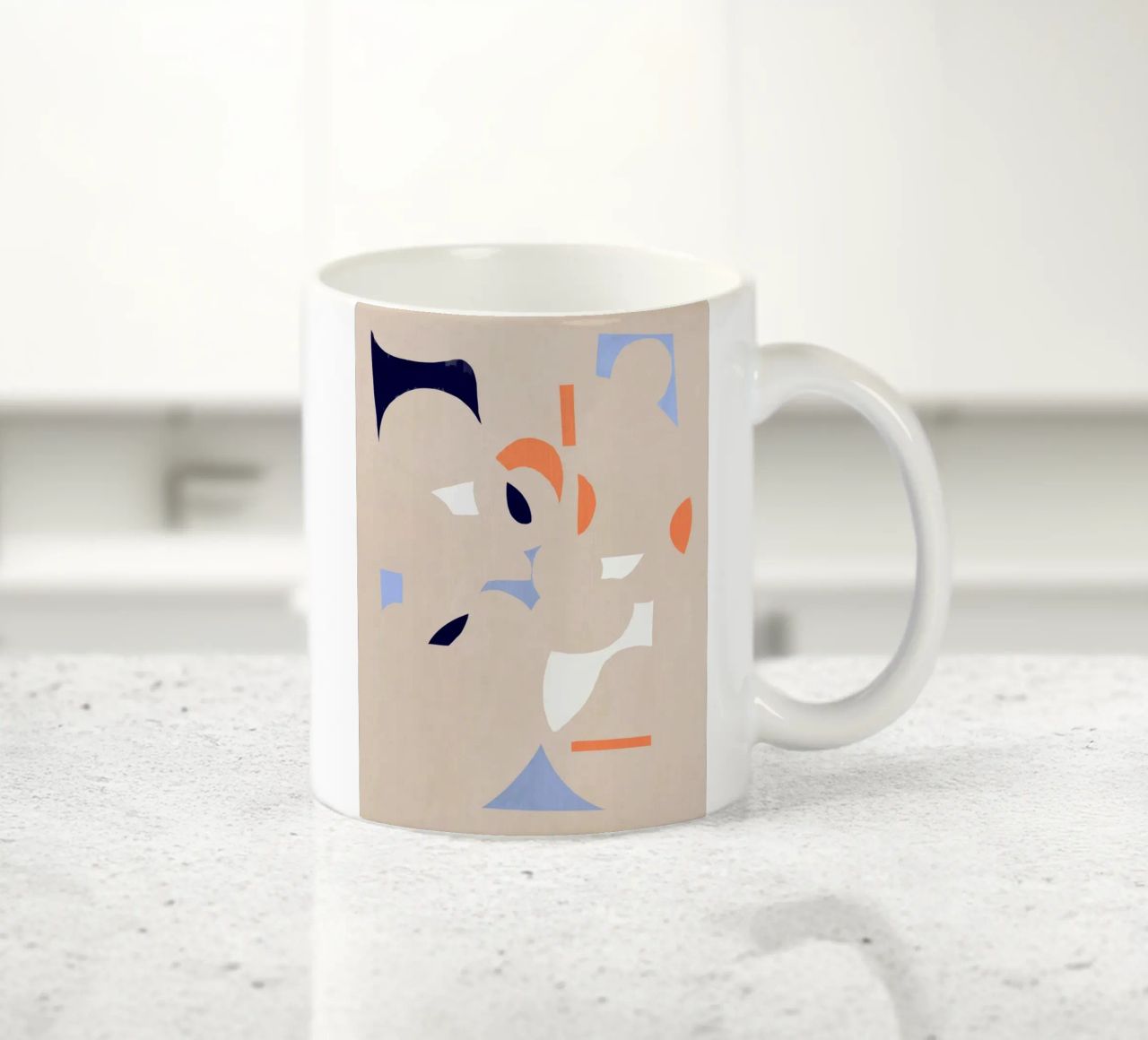 Découper un fragment d'abstraction mug en céramique de Little Dean
