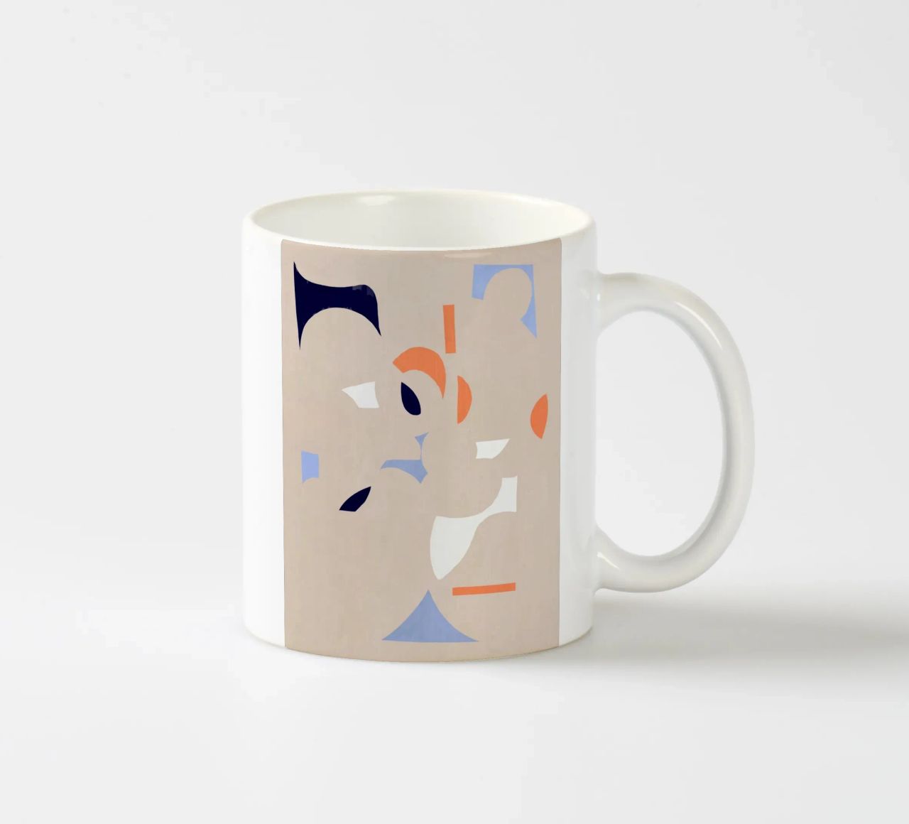 Découper un fragment d'abstraction mug en céramique de Little Dean