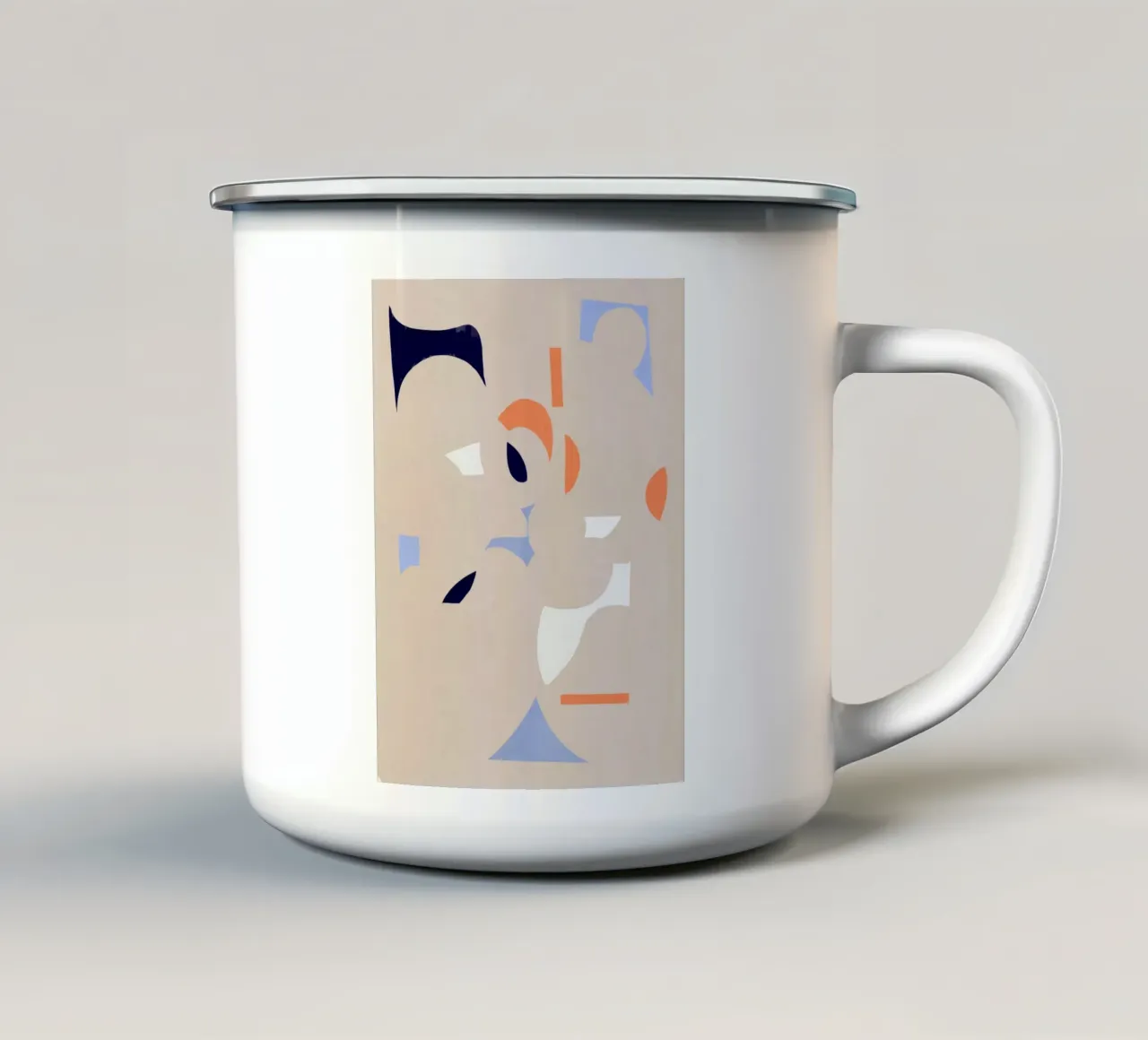 Ritagliare un frammento di astrazione tazza in smalto da Little Dean