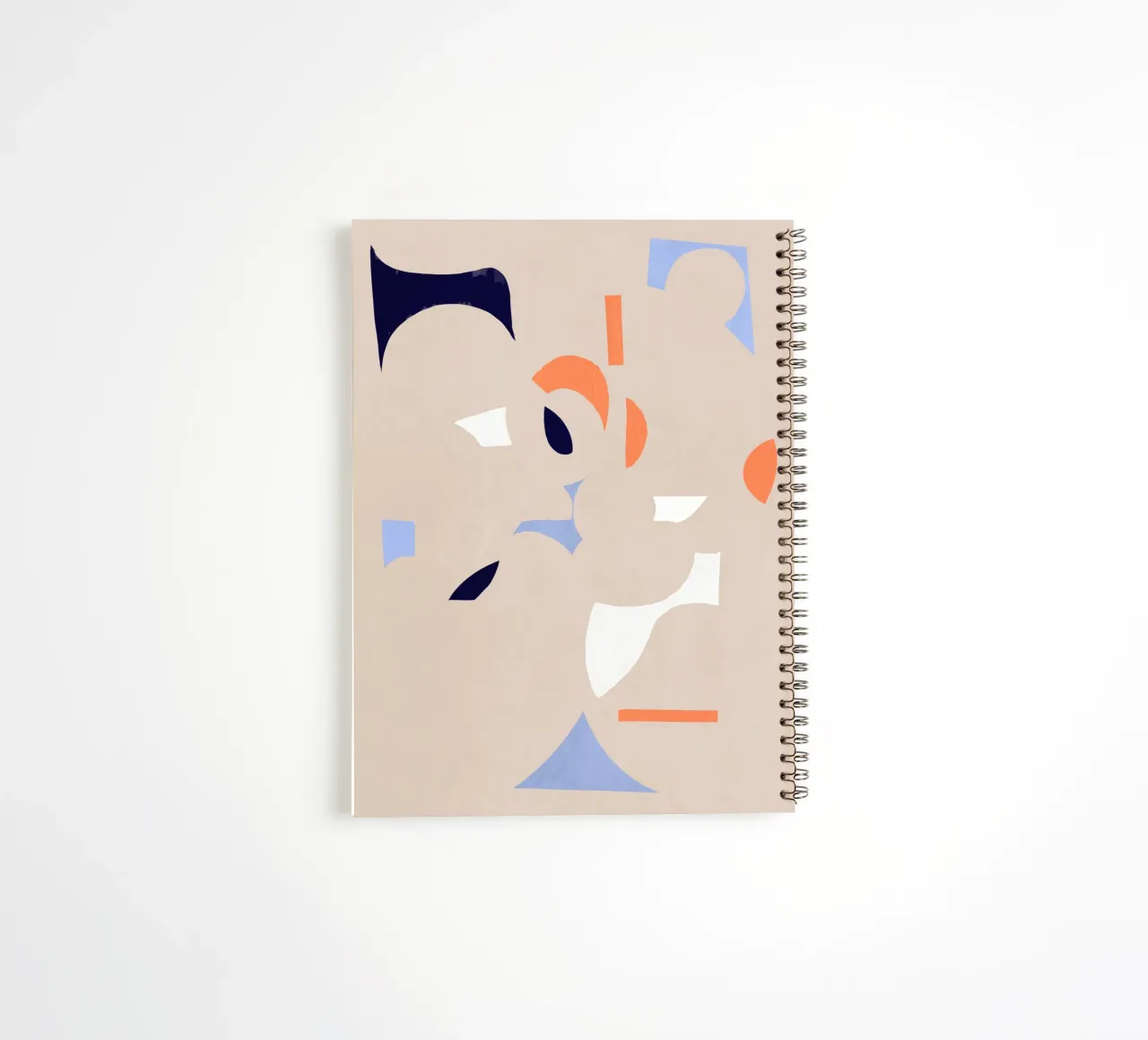 Cut out fragment of abstraction spiral notebook by Little Dean
