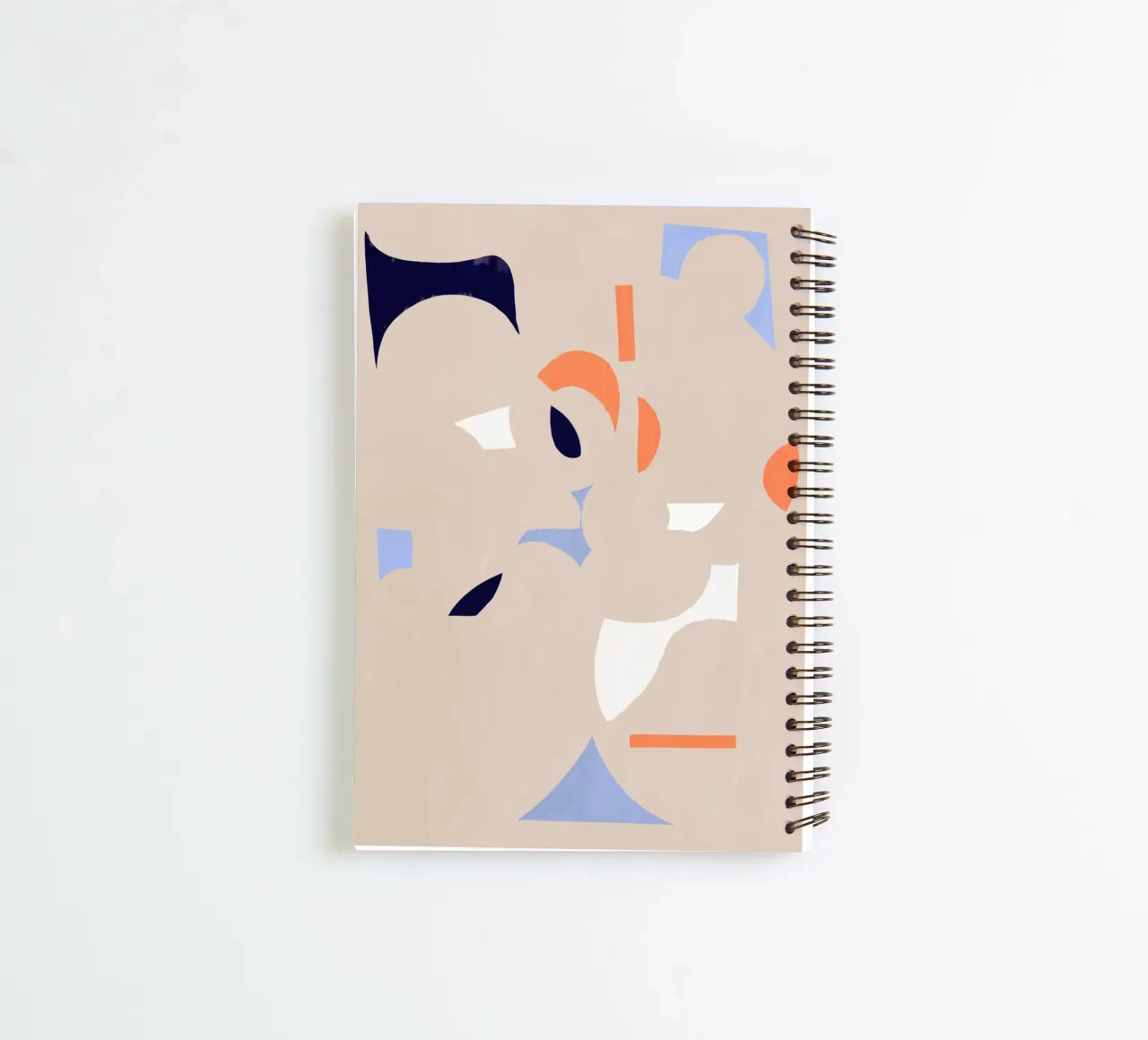 Cut out fragment of abstraction spiral notebook by Little Dean