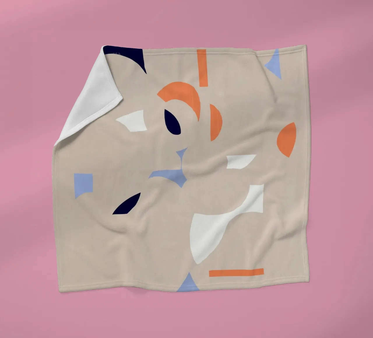 Cut out fragment of abstraction fleece blanket by Little Dean