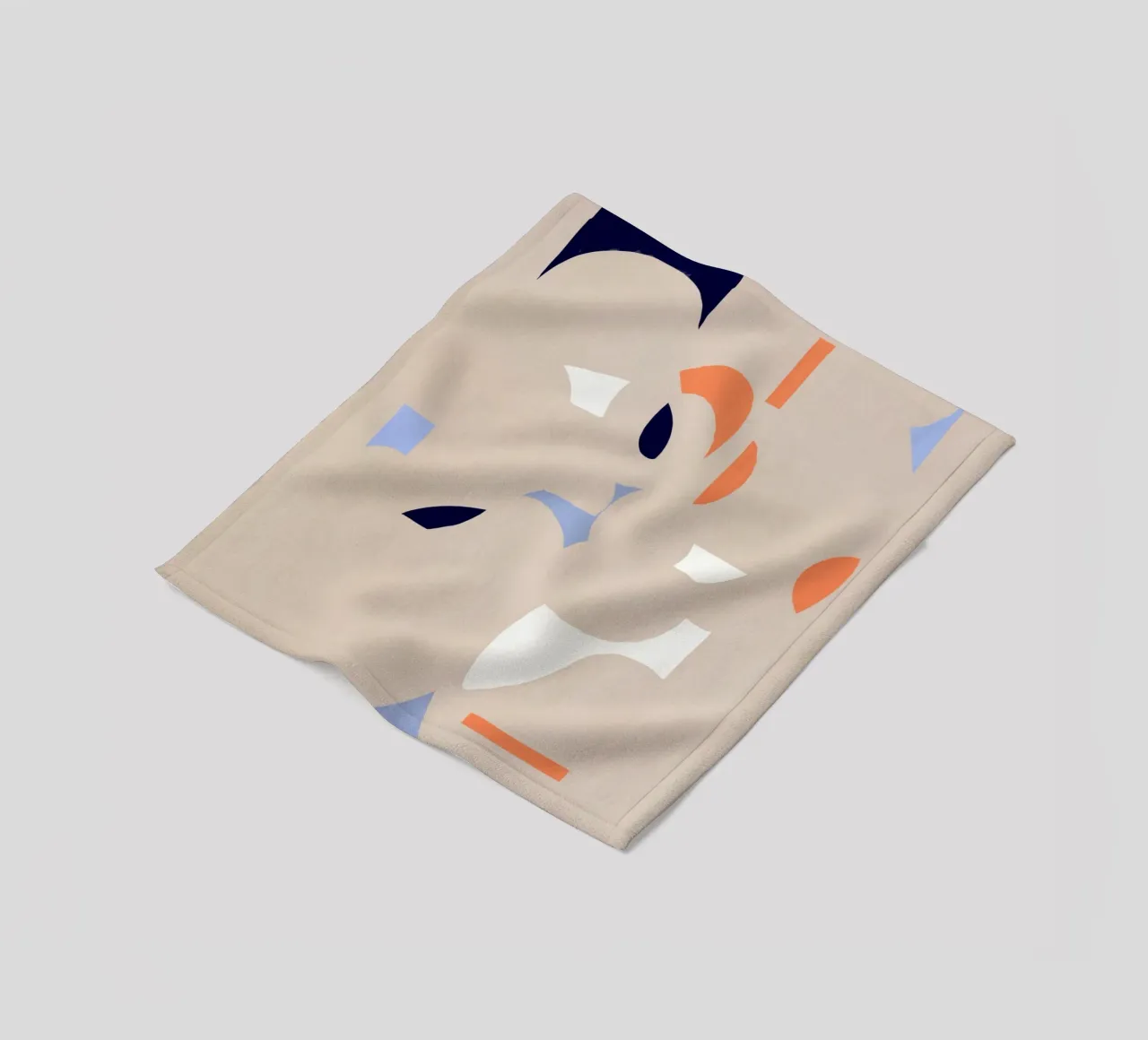 Cut out fragment of abstraction fleece blanket by Little Dean