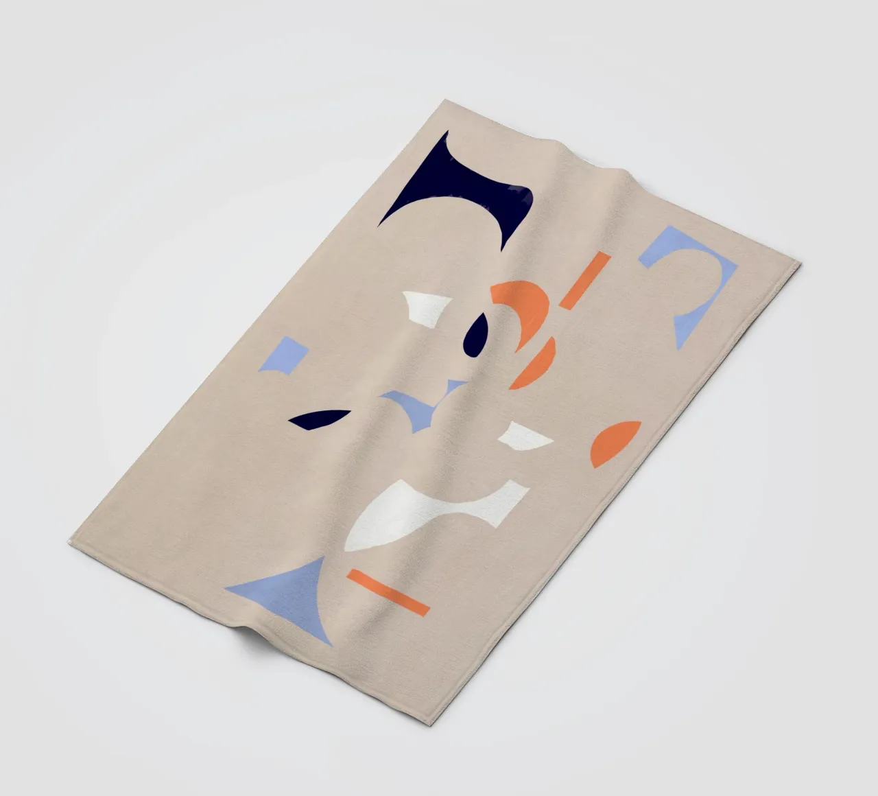 Cut out fragment of abstraction fleece blanket by Little Dean