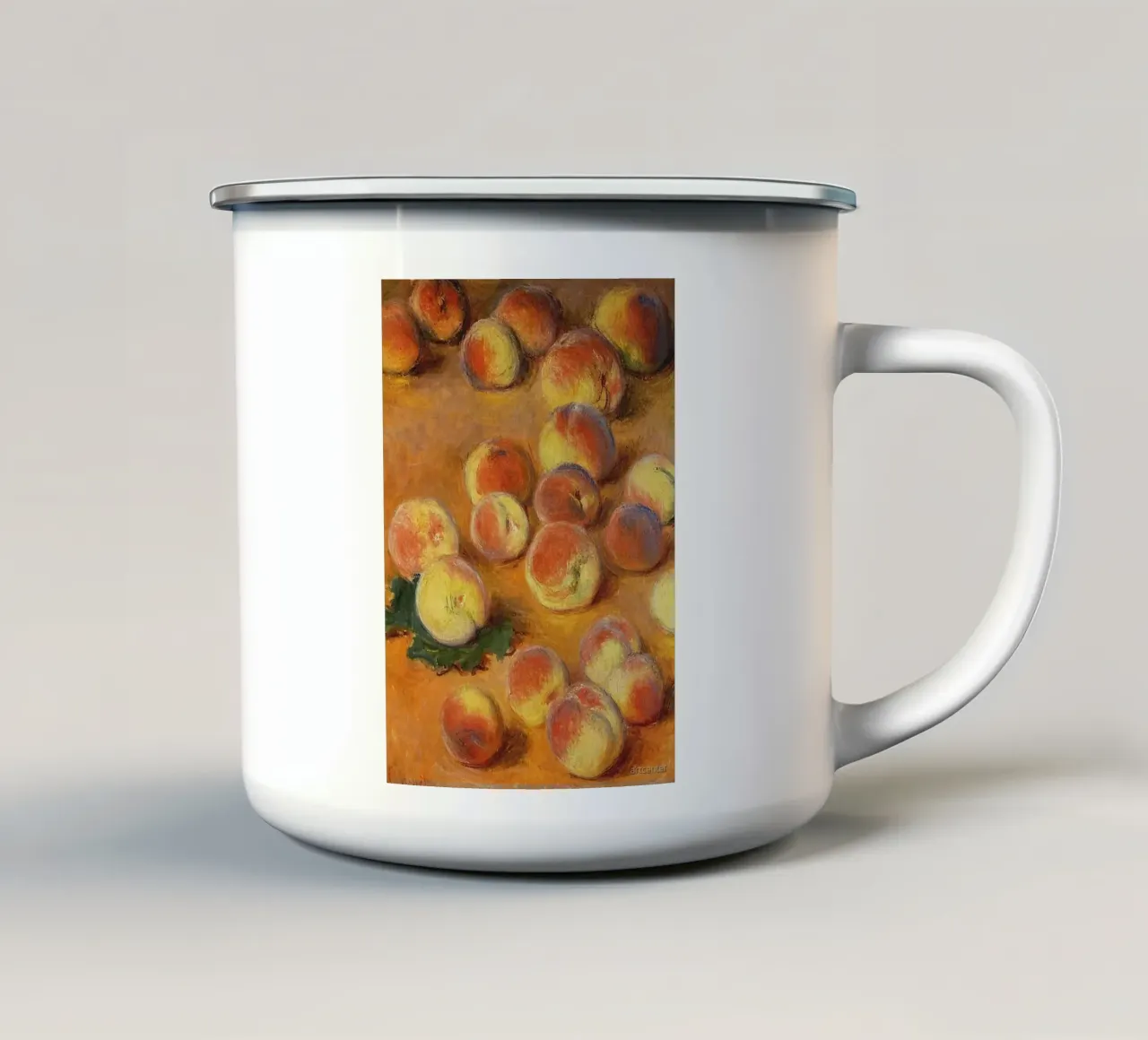 Pesche tazza in smalto da Maegan