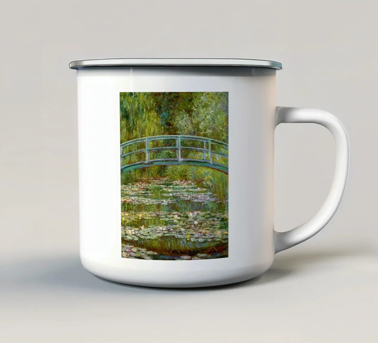 Ponte su uno stagno di ninfee tazza in smalto da Maegan