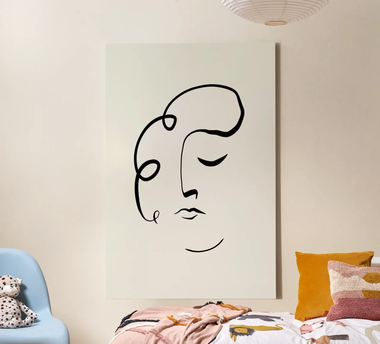 Curls 2 canvas by Graphite