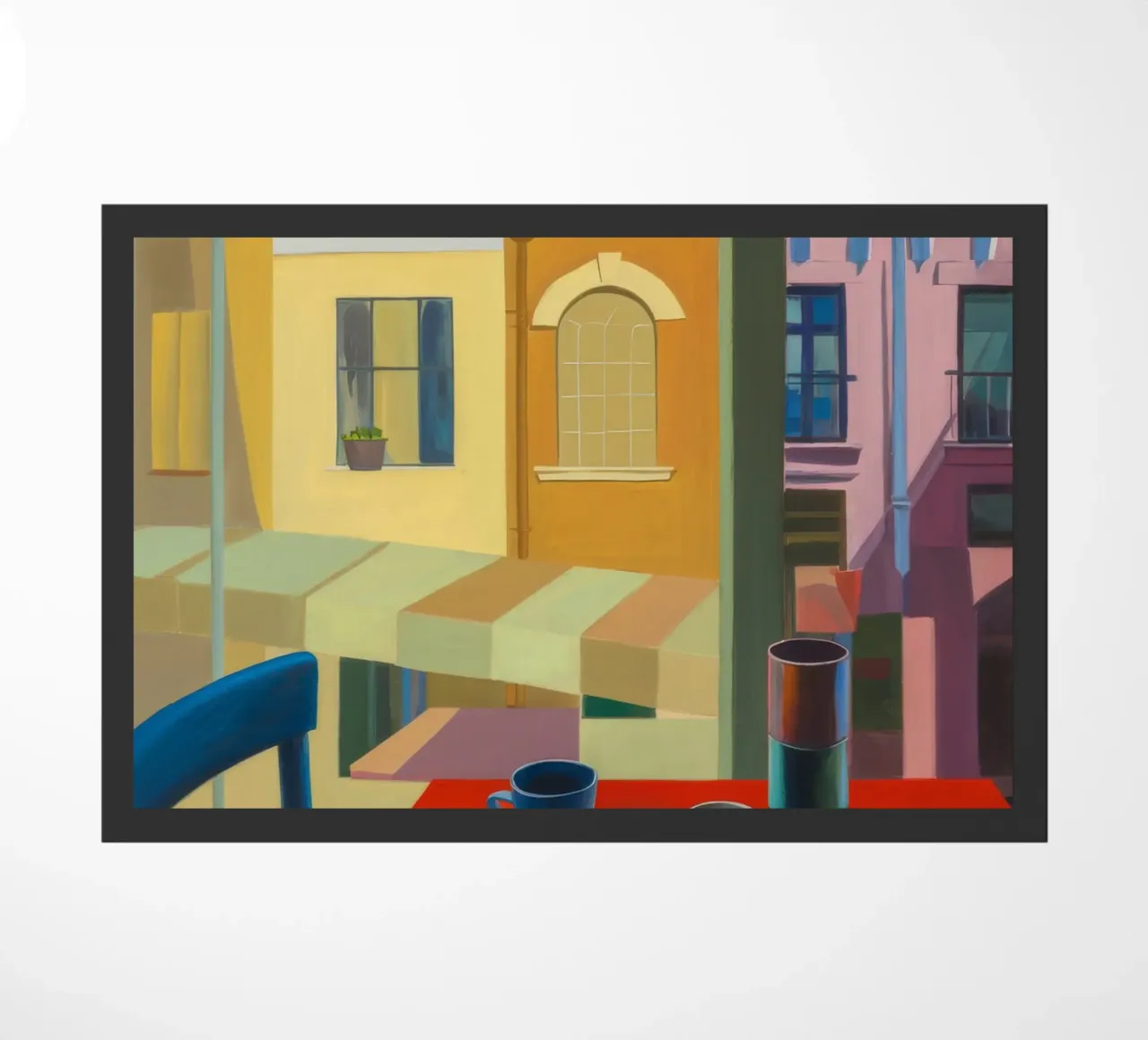 Sunset Red Perspective doormat by Mystic Grain