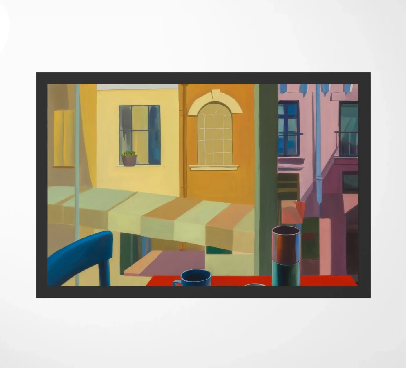 Sunset Red Perspective doormat by Mystic Grain