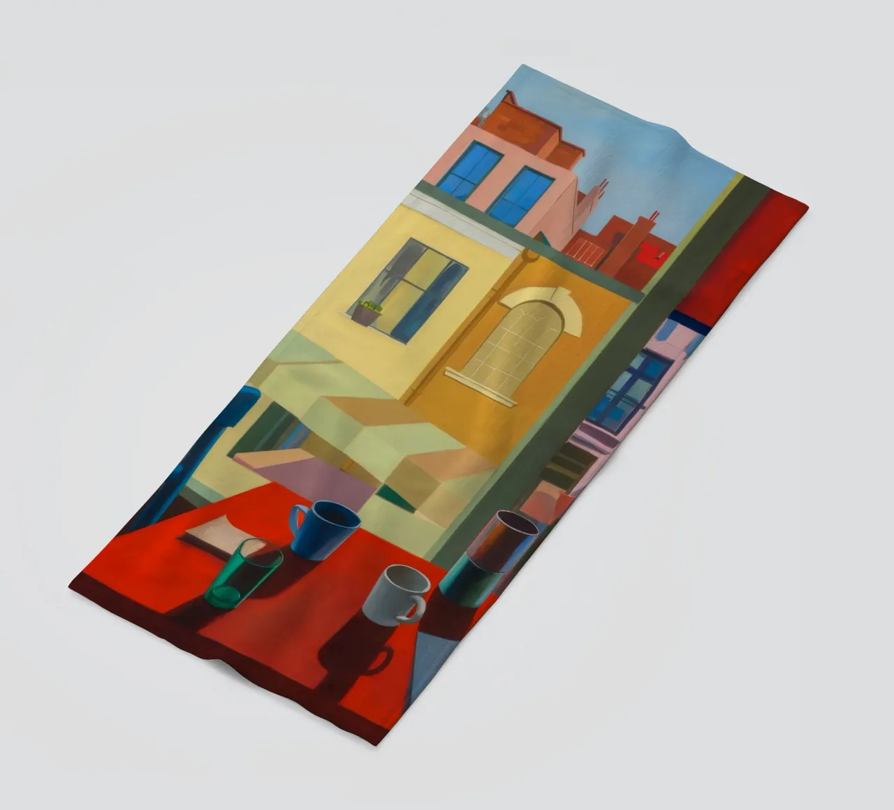 Prospettiva rosso tramonto telo mare da Mystic Grain