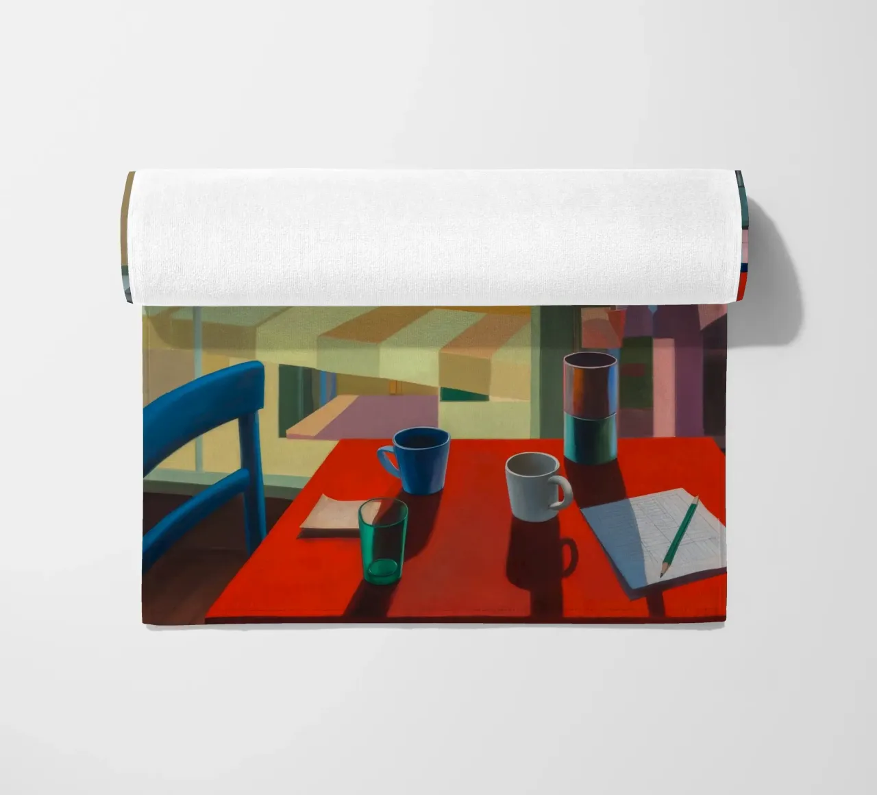 Prospettiva rosso tramonto telo mare da Mystic Grain