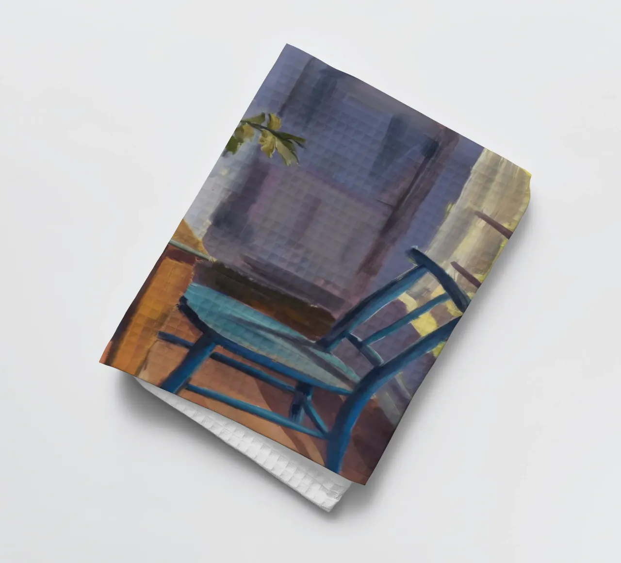 Petal Silence Corner tea towel by Mystic Grain