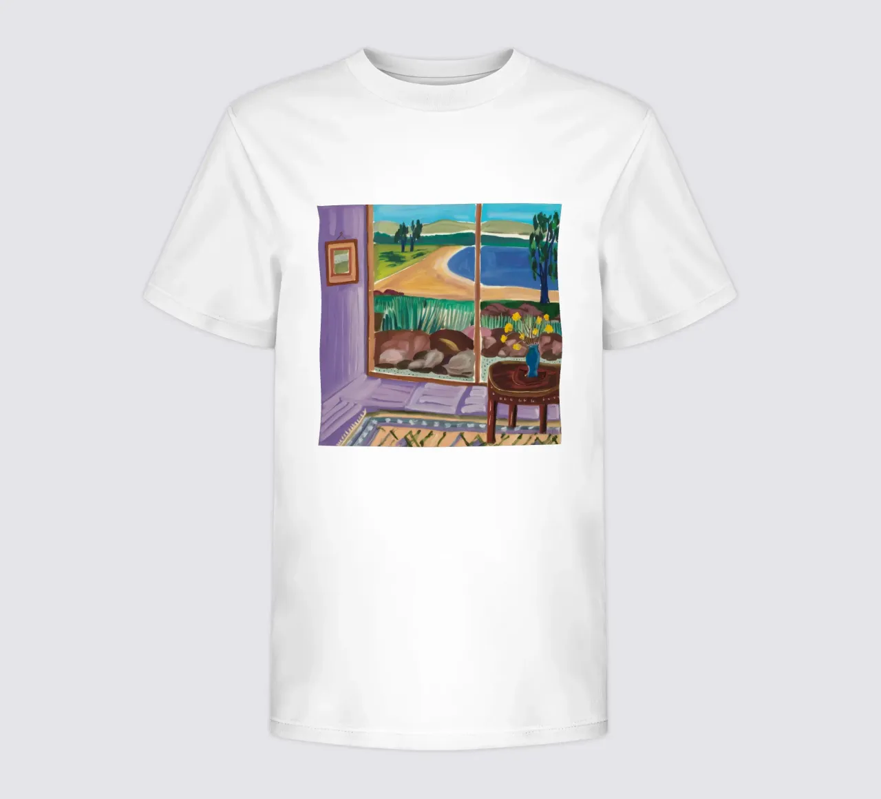 Window Garden Embrace kids t-shirt by Mystic Grain