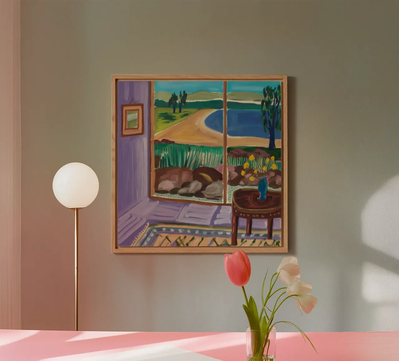 Window Garden Embrace Alu-Dibond von Mystic Grain