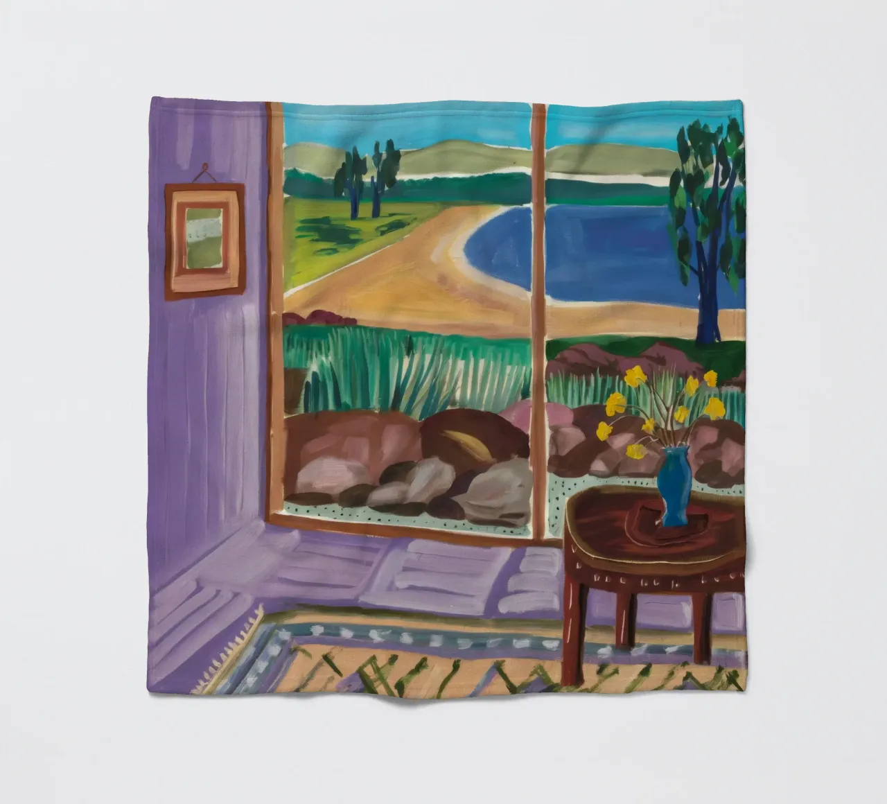 Window Garden Embrace fleece blanket by Mystic Grain