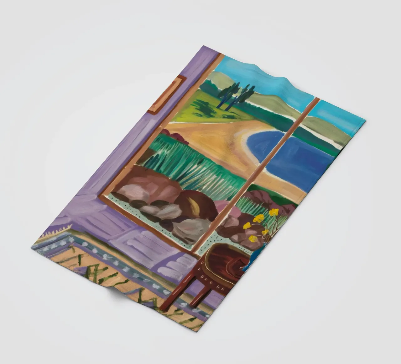 Window Garden Embrace fleece blanket by Mystic Grain