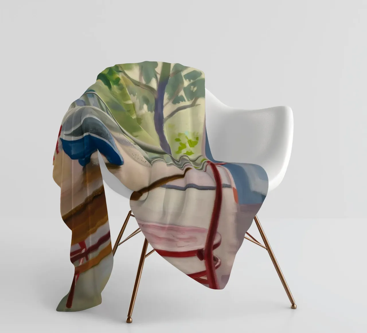 Brezza e silenzio coperta in pile da Mystic Grain
