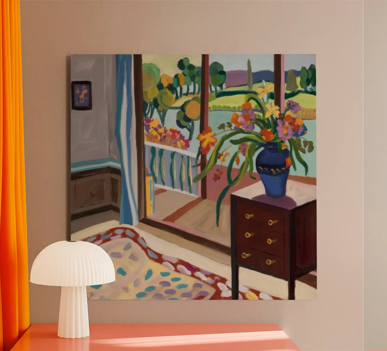 Canzone del balcone floreale alluminio dibond da Mystic Grain