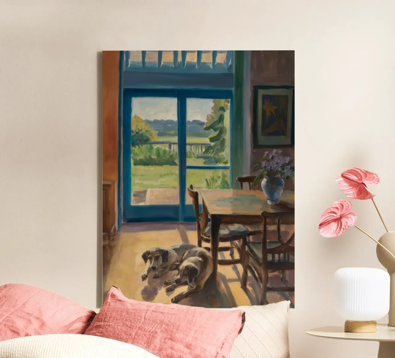 Sunbeam Resting Place canvas with Floater frame by Mystic Grain