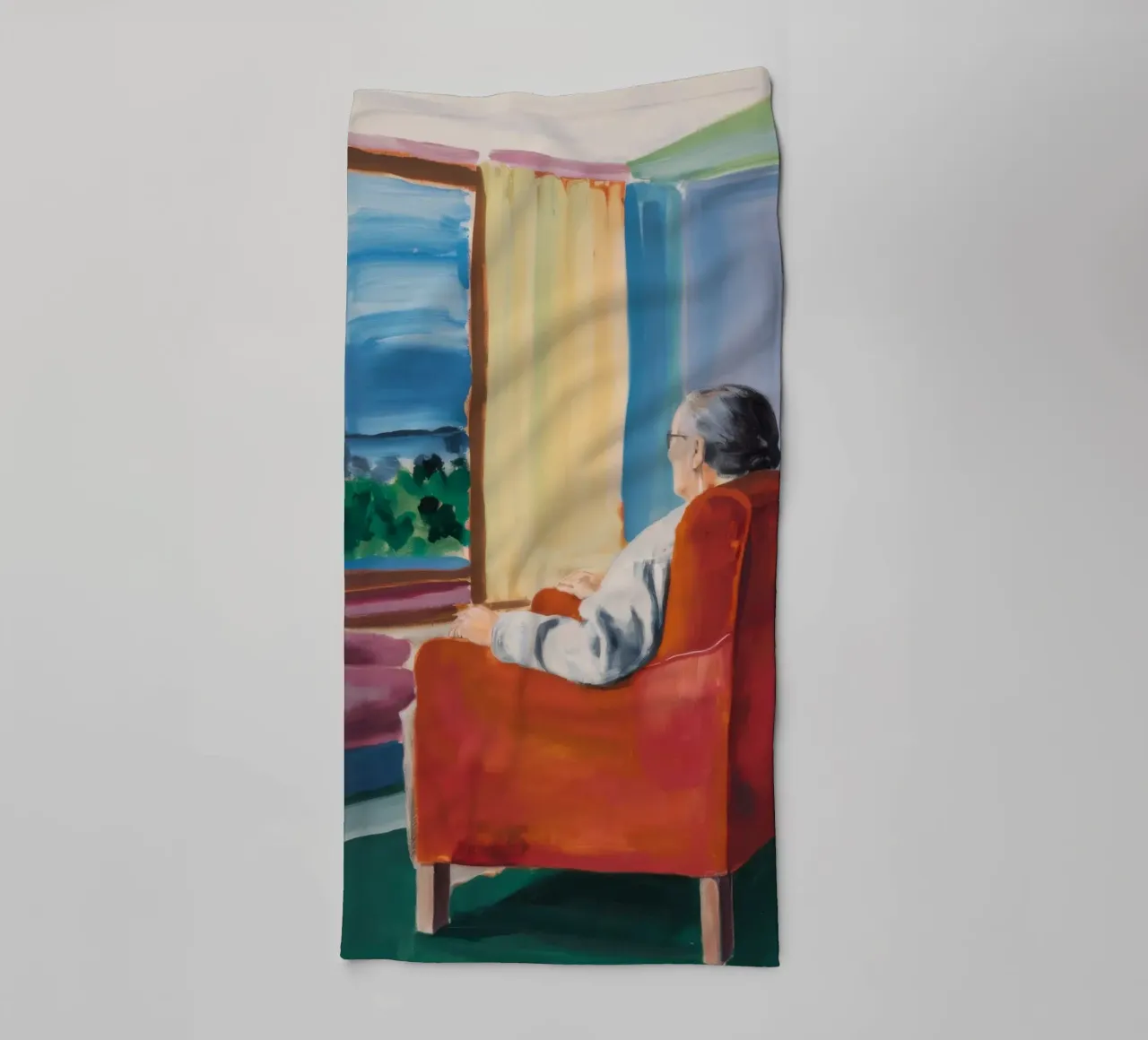 Solitude in Scarlet towel by Mystic Grain