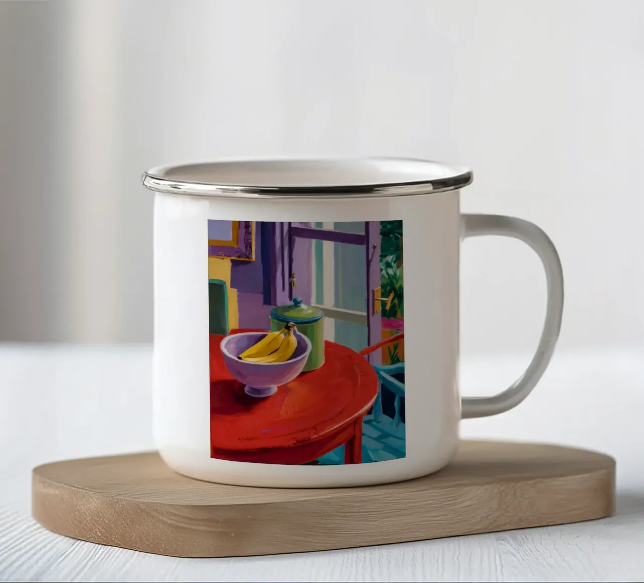 Ritmo della tavola delle banane tazza in smalto da Mystic Grain