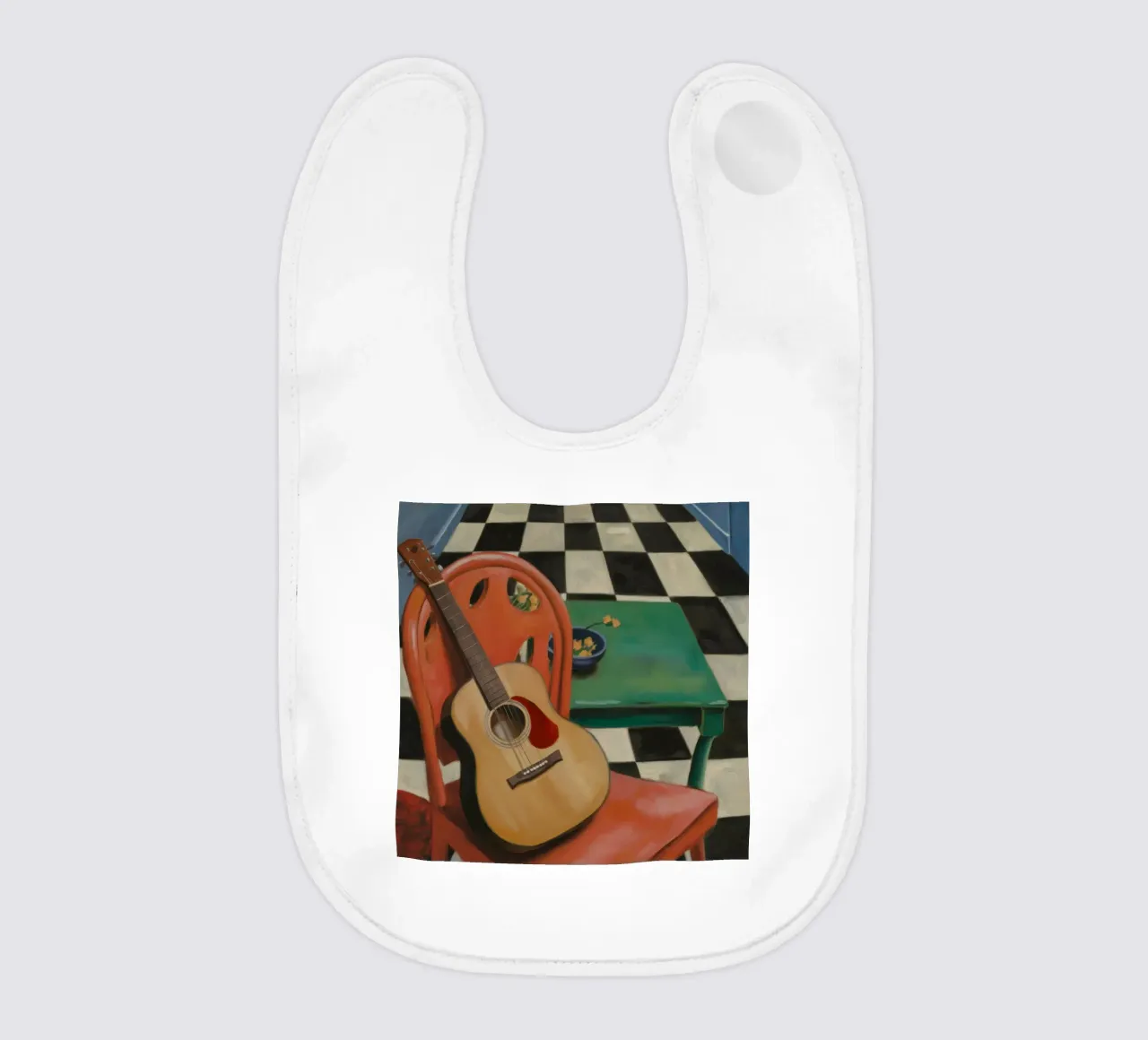 Harmony Through Strings baby bib by Mystic Grain