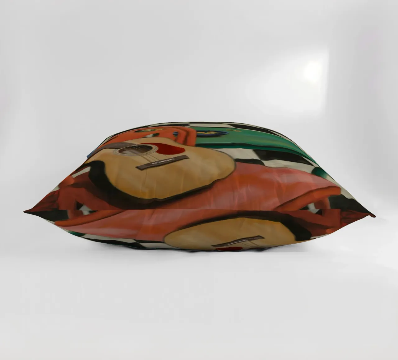 Harmony Through Strings decorative cushion by Mystic Grain