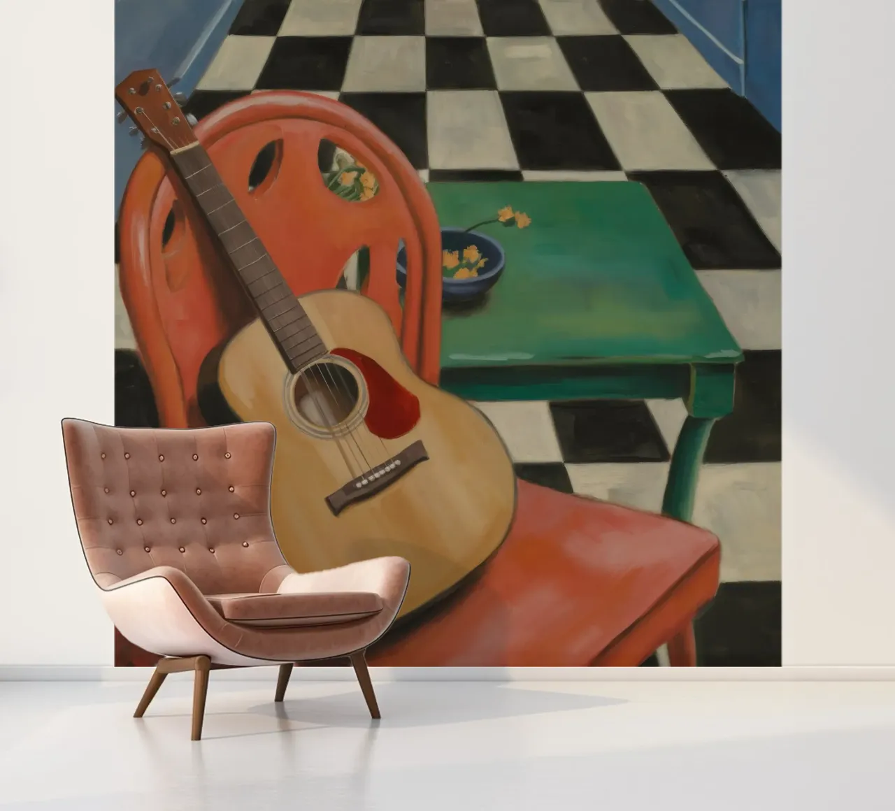 Harmonie door snaren fotobehang van Mystic Grain