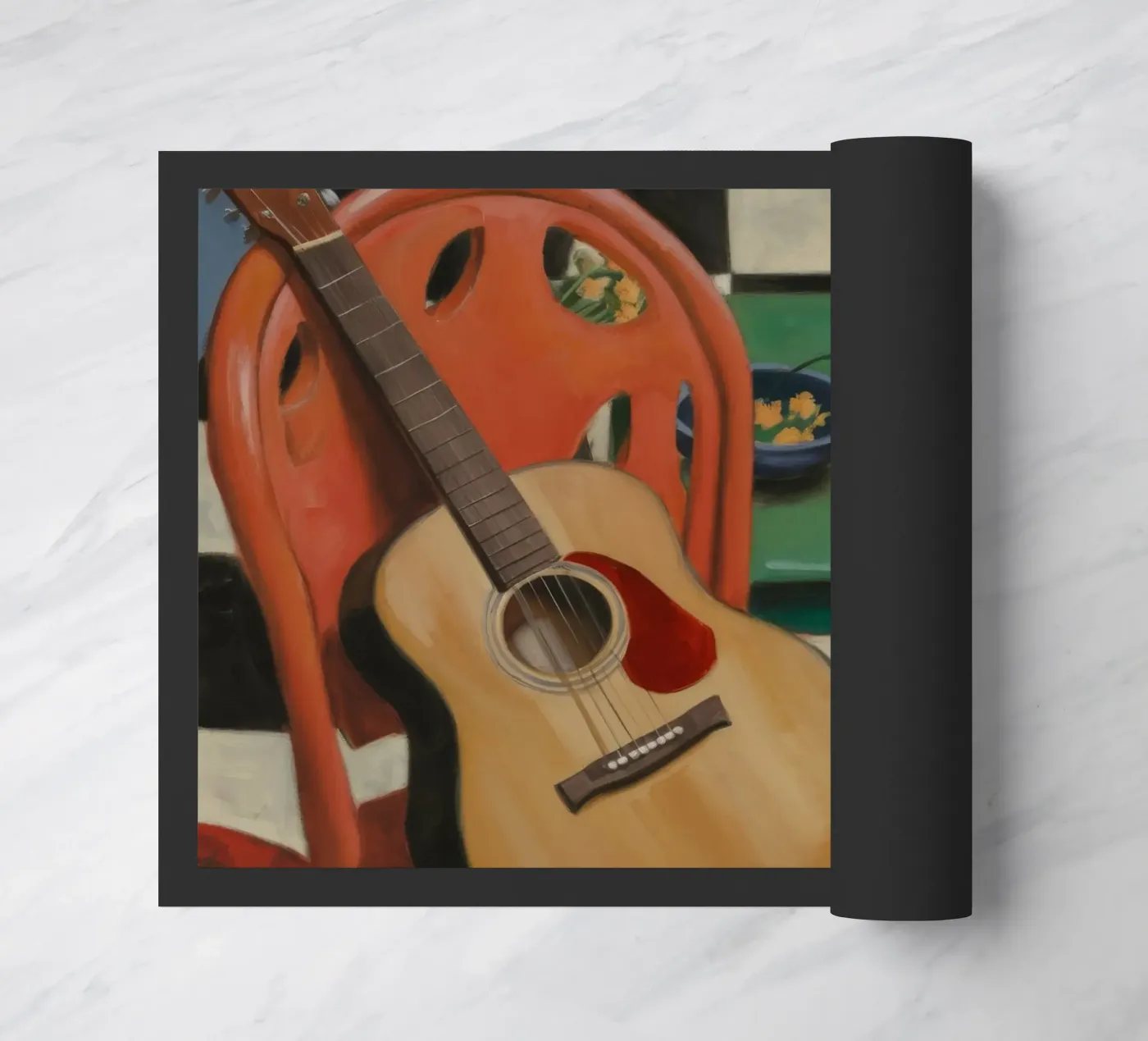 Harmony Through Strings doormat by Mystic Grain