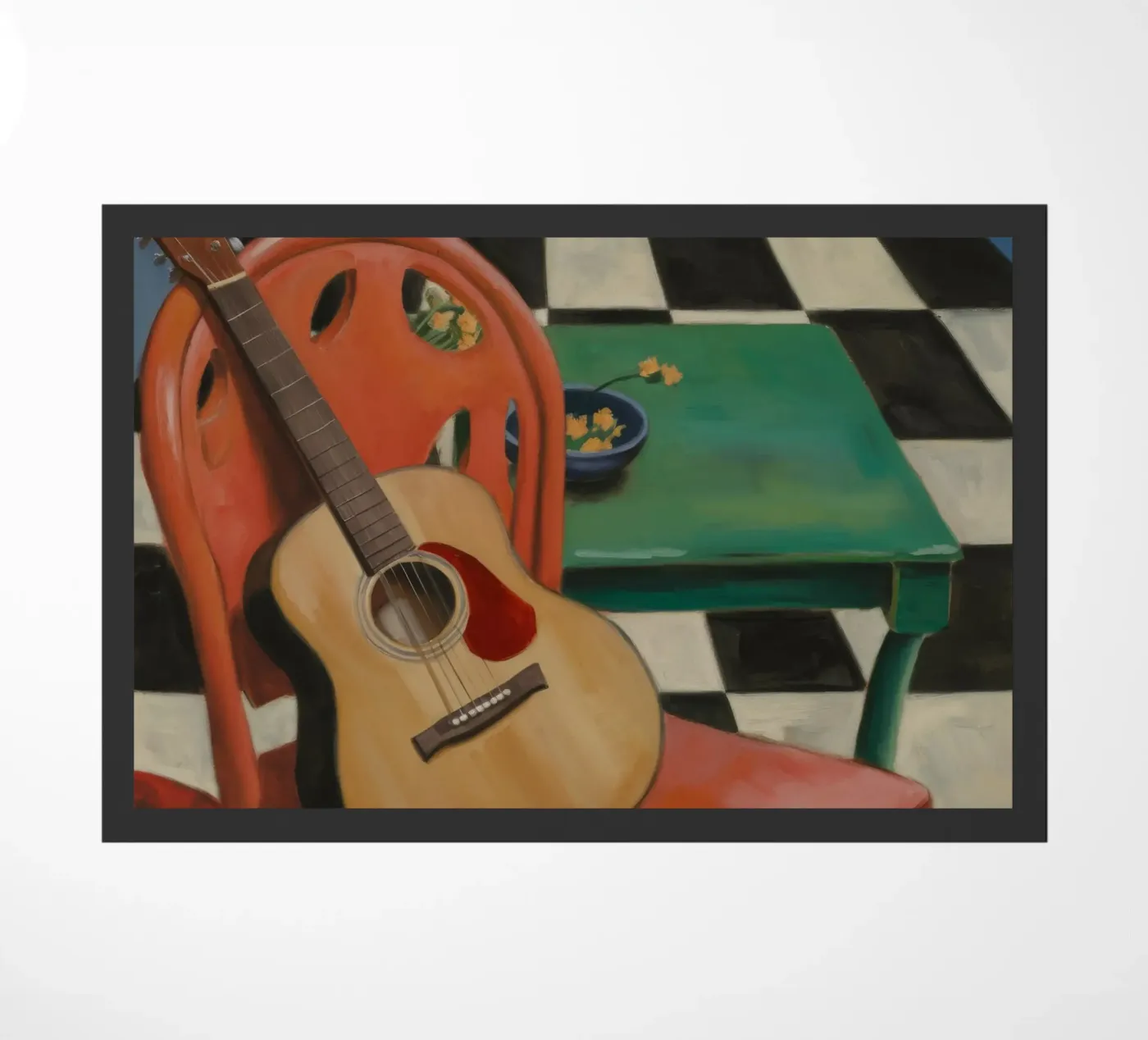 Harmony Through Strings doormat by Mystic Grain