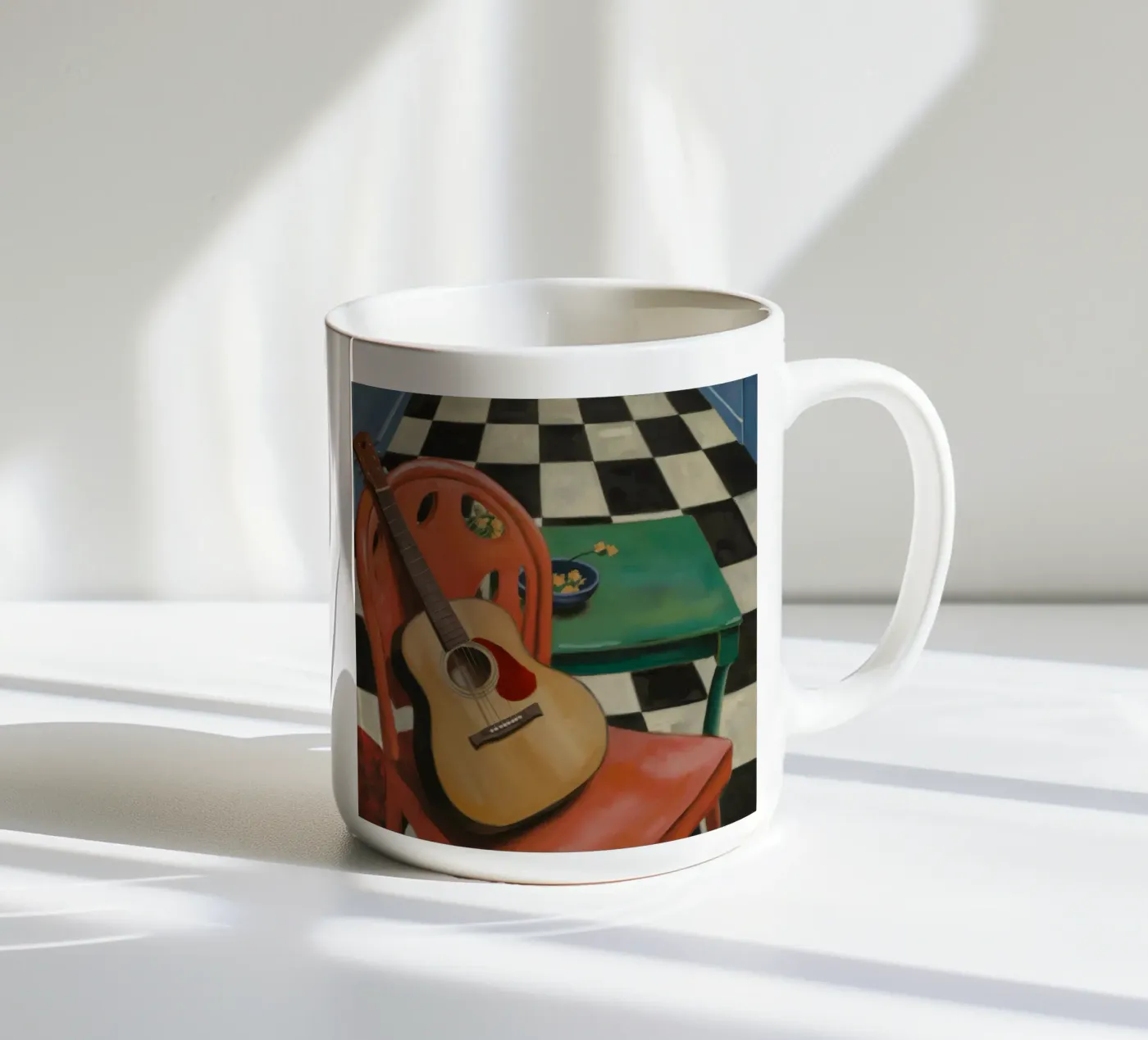 Harmony Through Strings ceramic mug by Mystic Grain