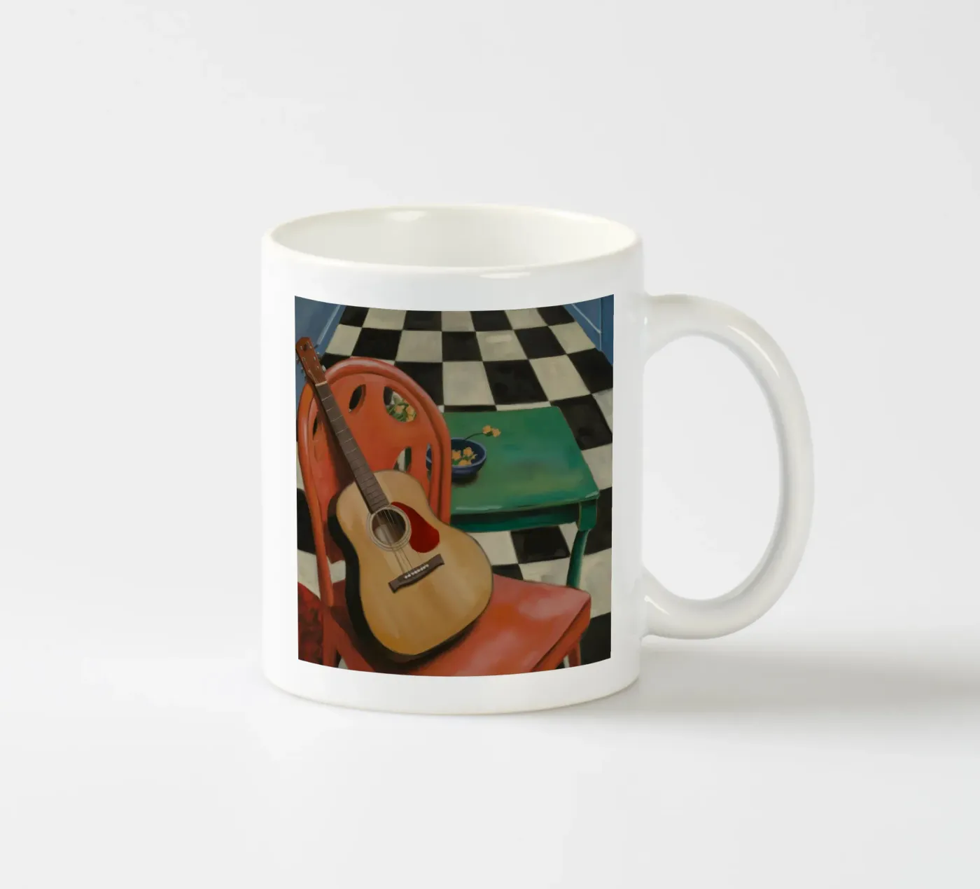 Harmony Through Strings ceramic mug by Mystic Grain