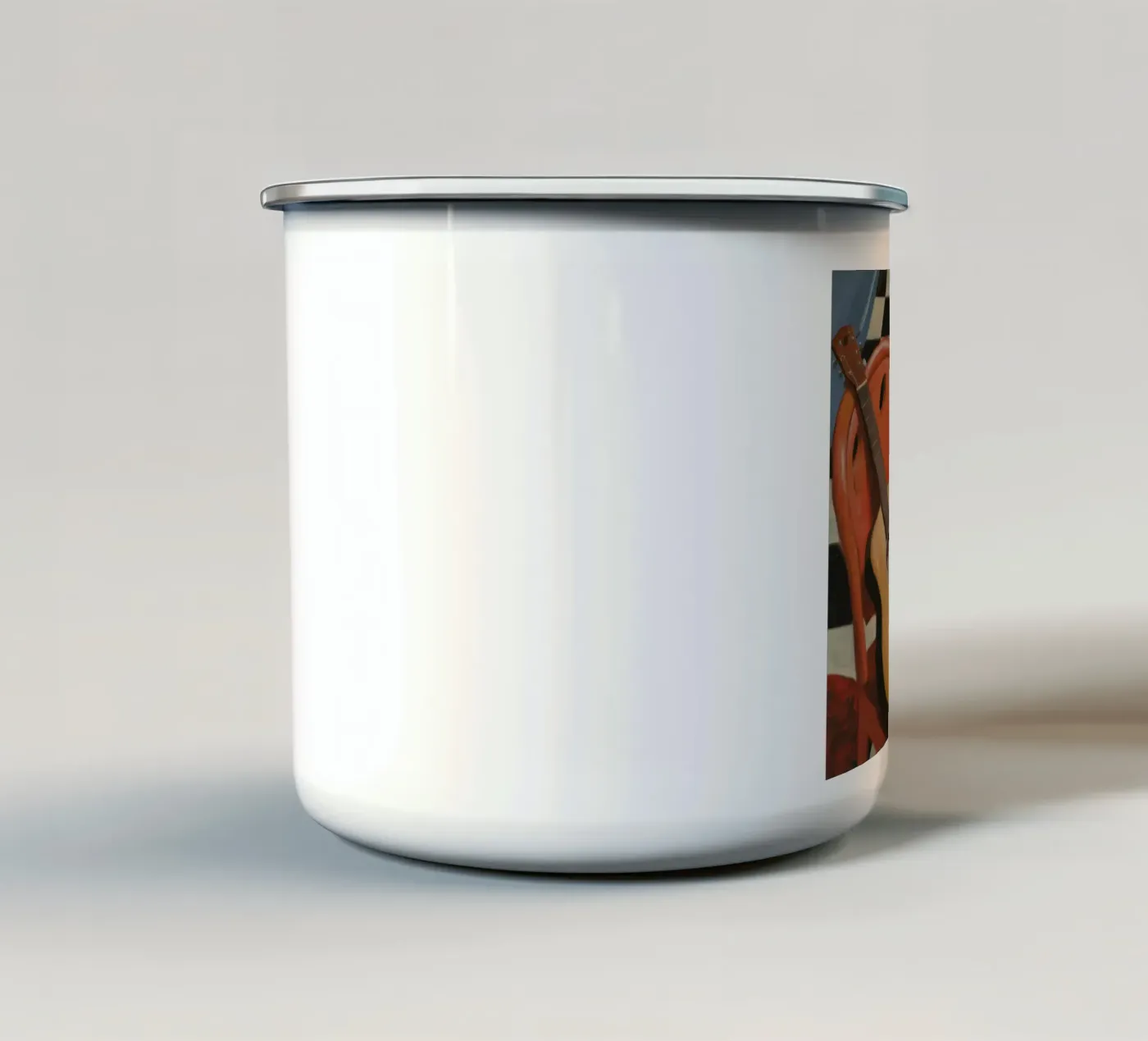 Harmony Through Strings enamel mug by Mystic Grain