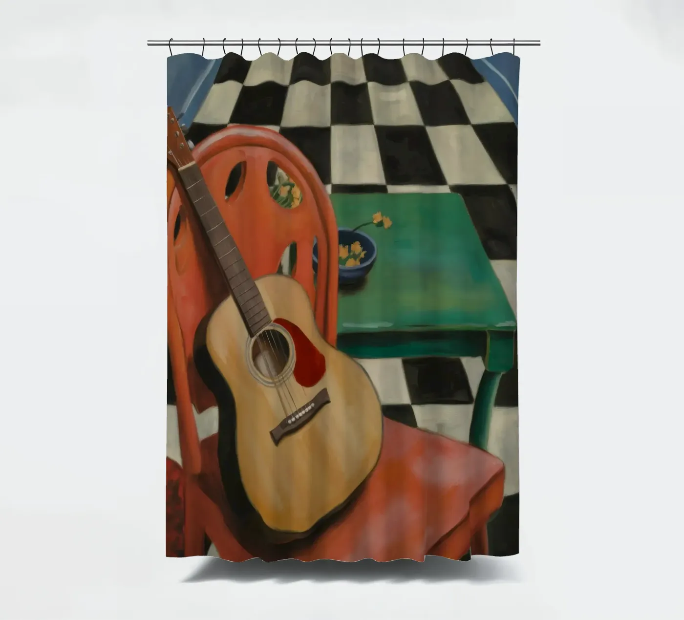 Harmonie door snaren douchegordijn van Mystic Grain