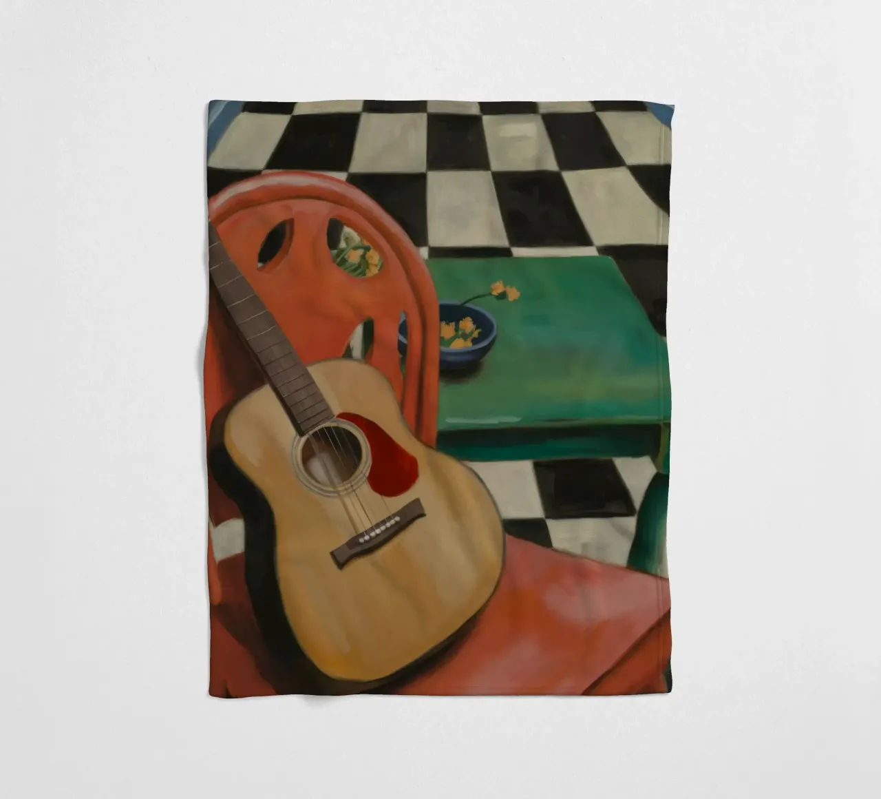 Harmony Through Strings fleece blanket by Mystic Grain