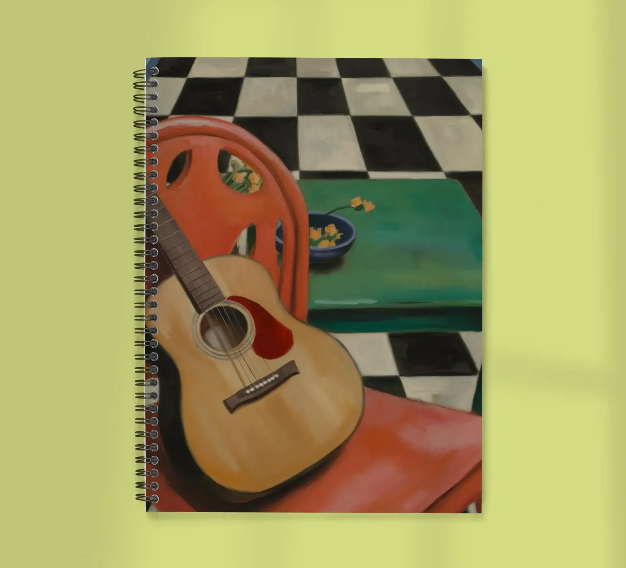 Harmony Through Strings spiral notebook by Mystic Grain