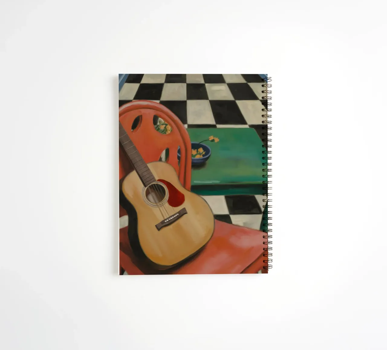 Harmony Through Strings spiral notebook by Mystic Grain