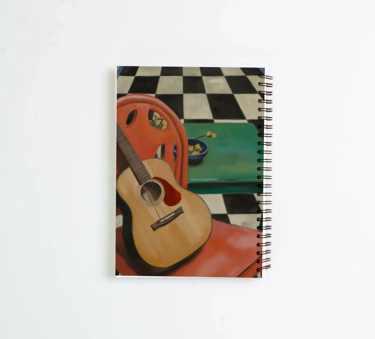 Harmony Through Strings spiral notebook by Mystic Grain